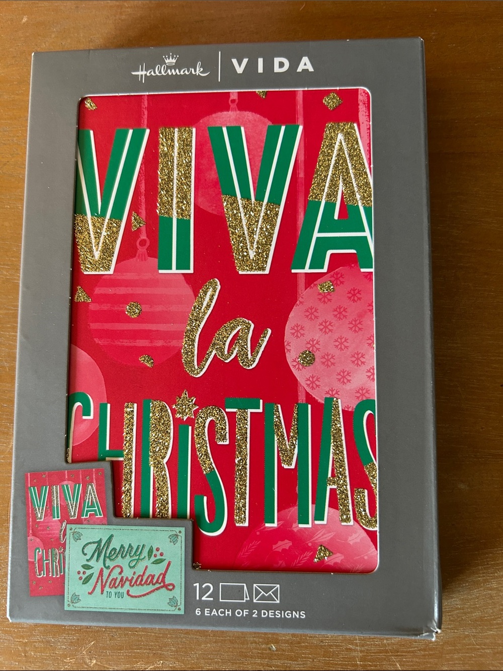 Hallmark VIDA red and green holiday cards, set of 12
